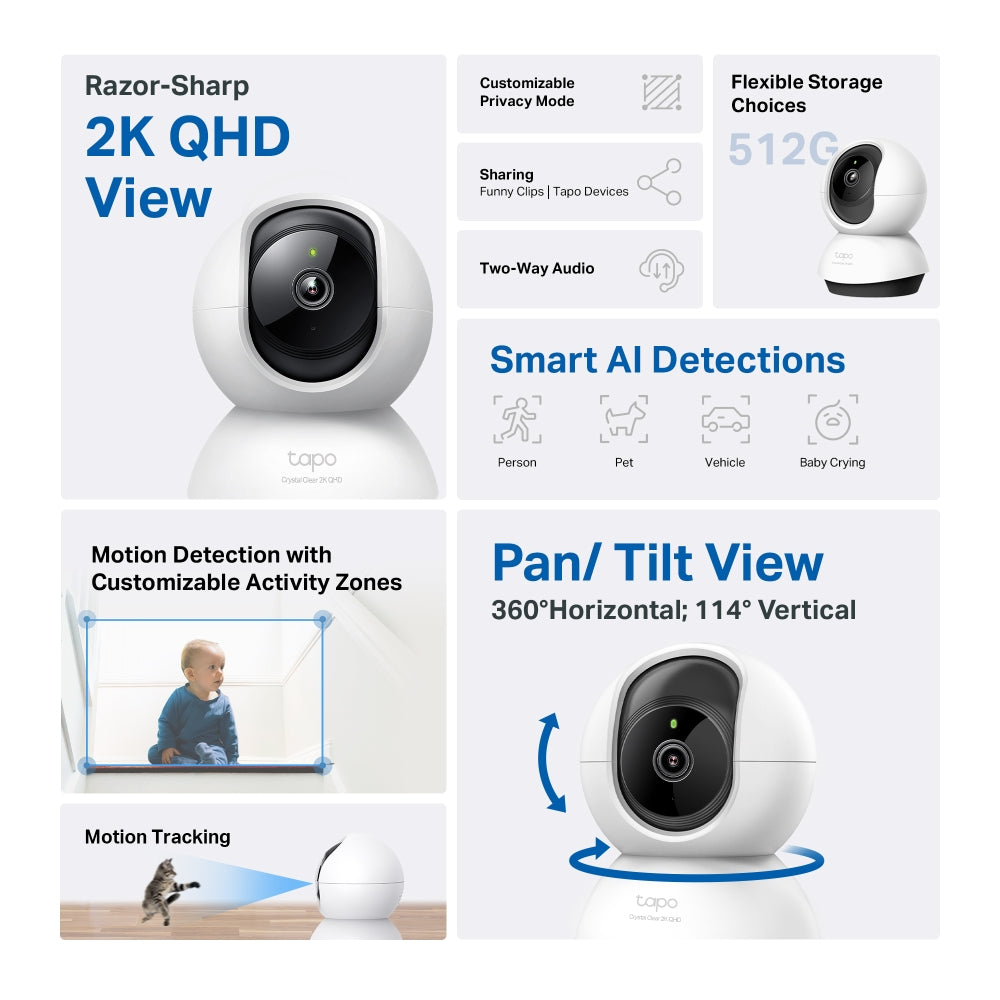 TP-LINK Tapo C220 – Caméra 2K 4MP – image 3