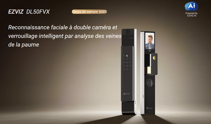 EZVIZ CS-DL50FVX – Serrure Double Caméra