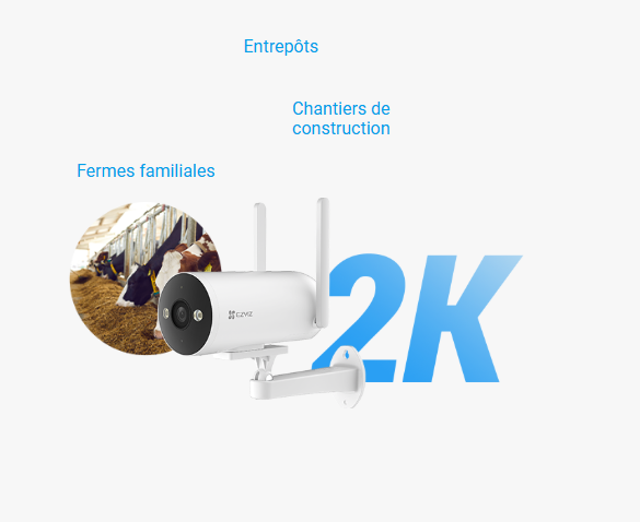 EZVIZ H5 4G 3MP – Caméra 4G Extérieure Maroc – image 2