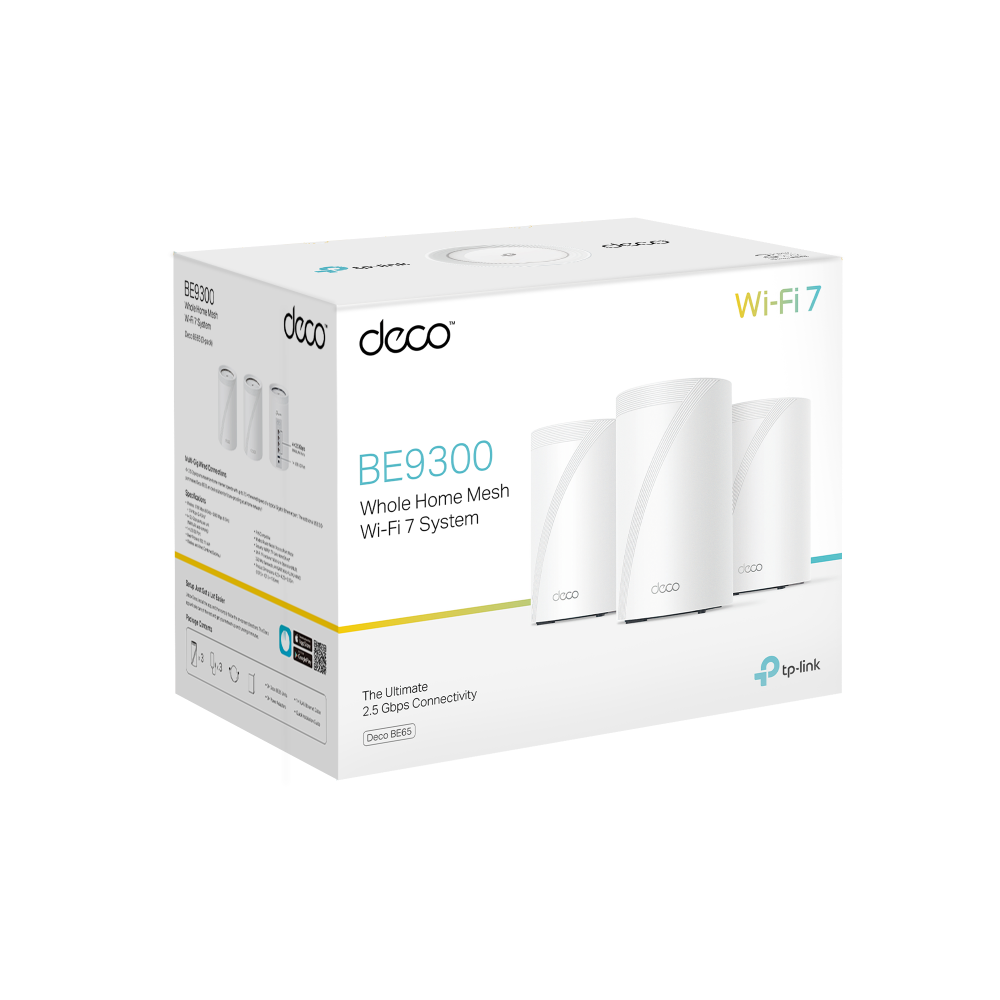 TP-LINK Deco BE65 (3-pack) – Mesh WiFi 7 Tri