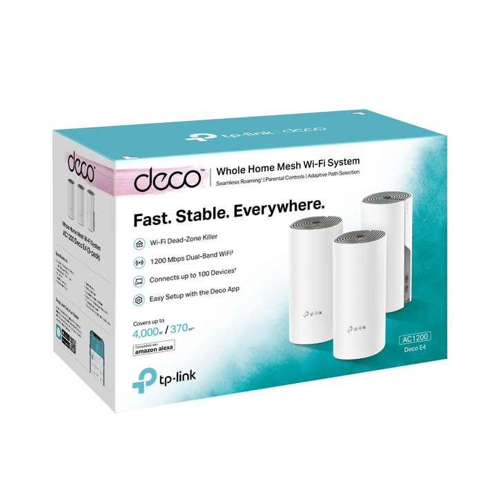 TP-LINK Deco E4 (3-pack) – Mesh WiFi AC1200