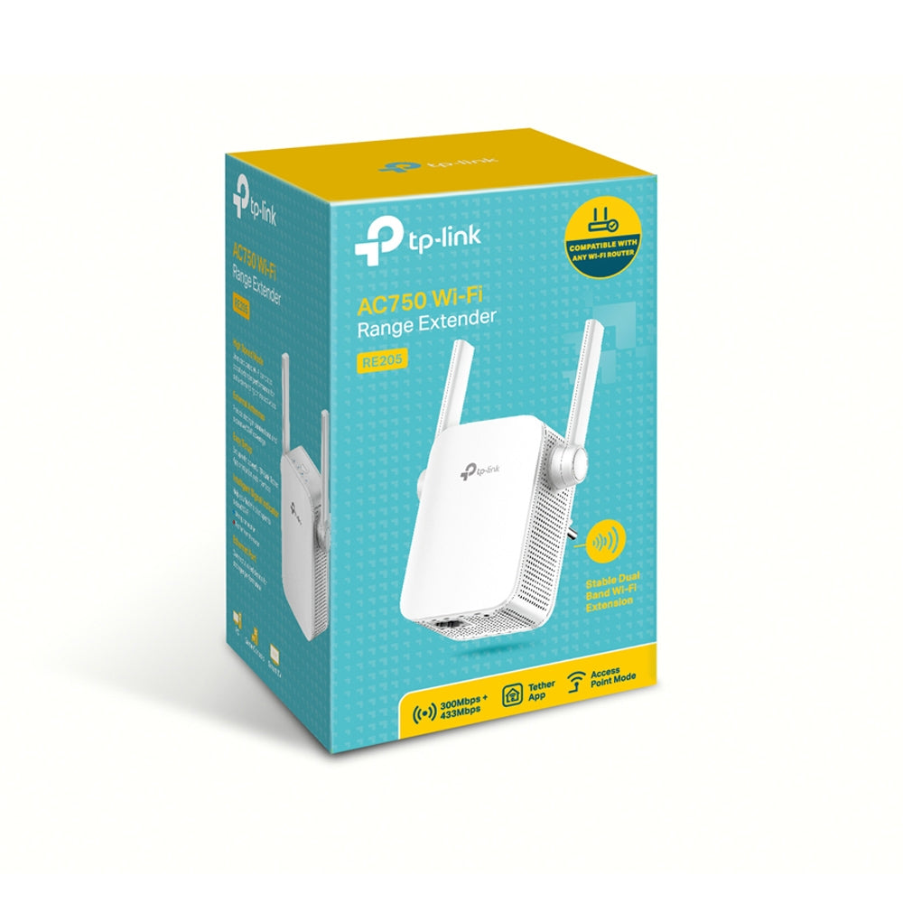 TP-Link RE205 Répéteur WiFi AC750 / مقوي الواي فاي Dual Band