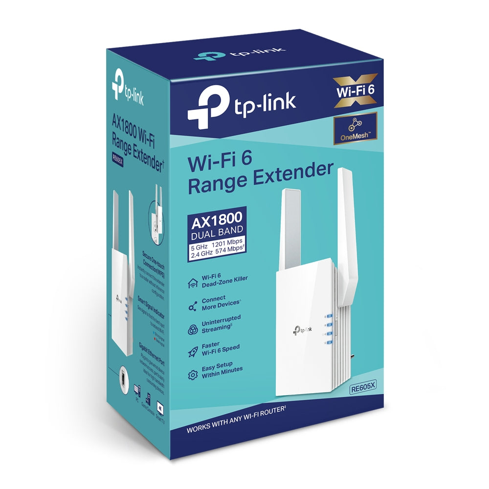 TP-LINK RE605X – Répéteur WiFi 6 AX1800