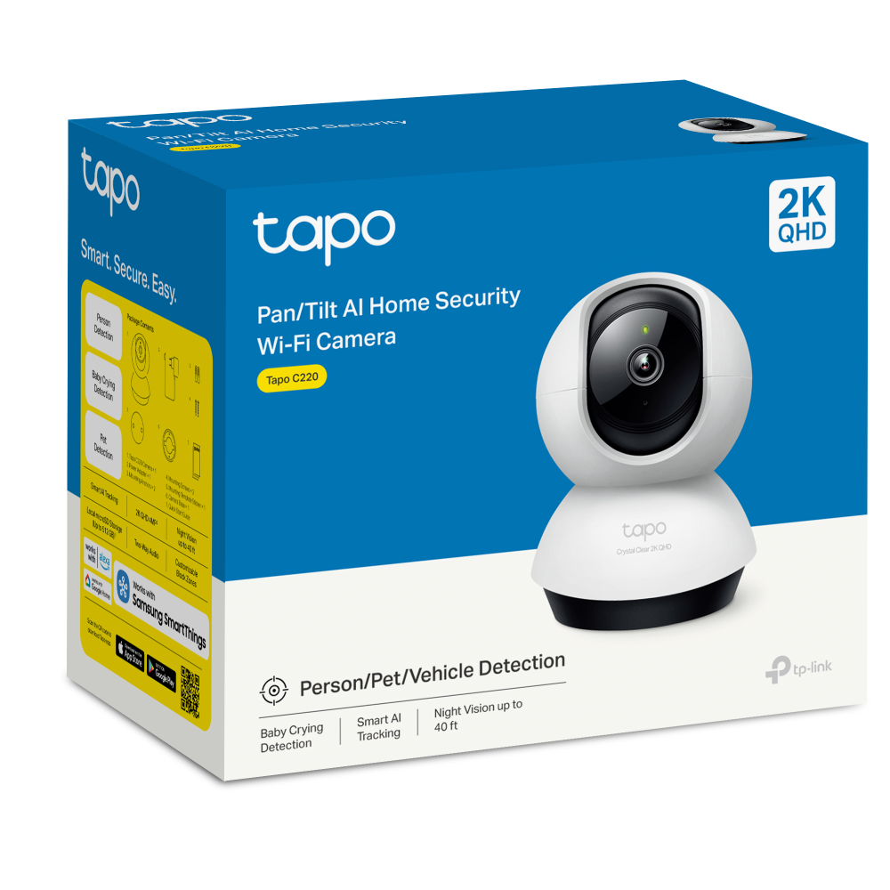 TP-LINK Tapo C220 – Caméra 2K 4MP