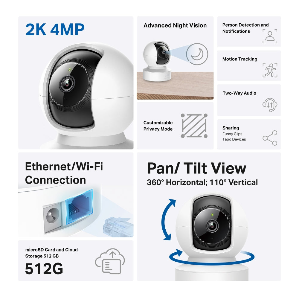 TP-LINK Tapo C222 – Caméra 2K IA – image 2