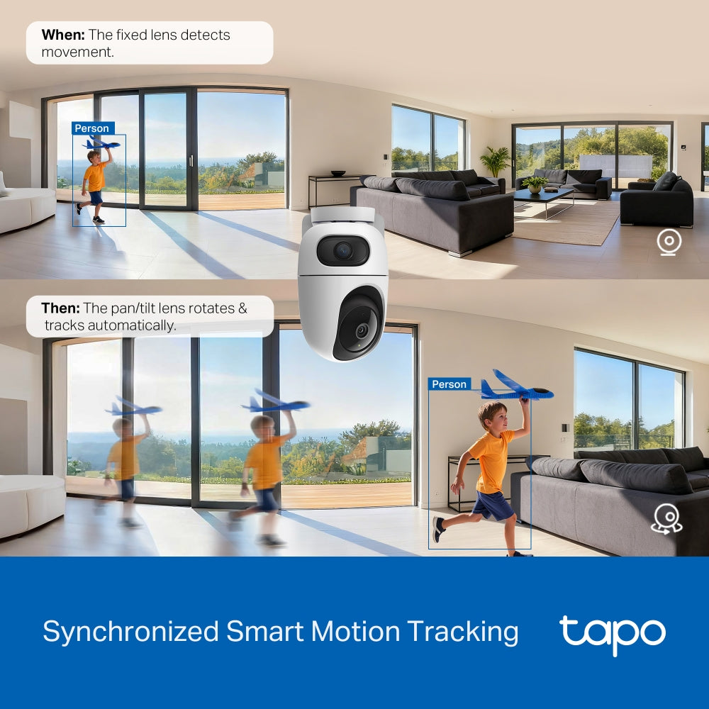 Tapo C245D – Caméra WiFi Double Objectif 2K 3MP