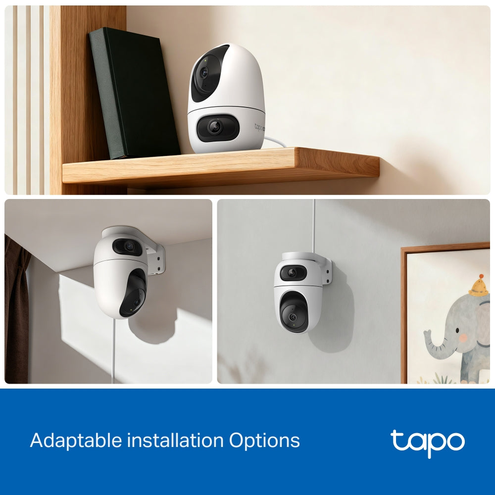 Tapo C245D – Caméra WiFi Double Objectif 2K 3MP