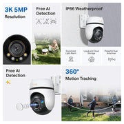Tapo C530WS Caméra de surveillance Outdoor panoramique et inclinable