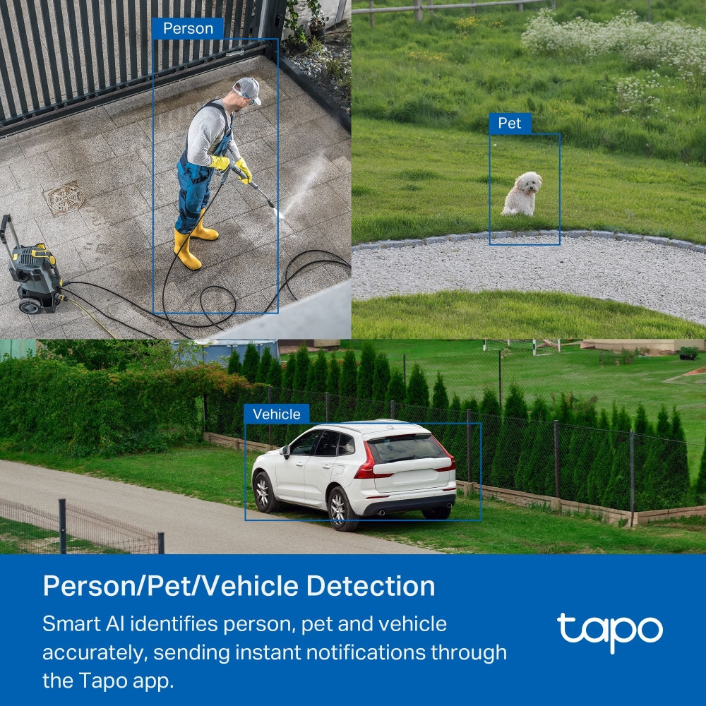 Tapo C530WS Caméra de surveillance Outdoor panoramique et inclinable