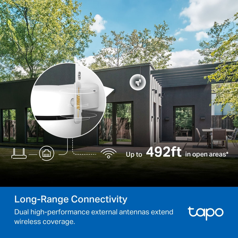 Tapo C530WS Caméra de surveillance Outdoor panoramique et inclinable