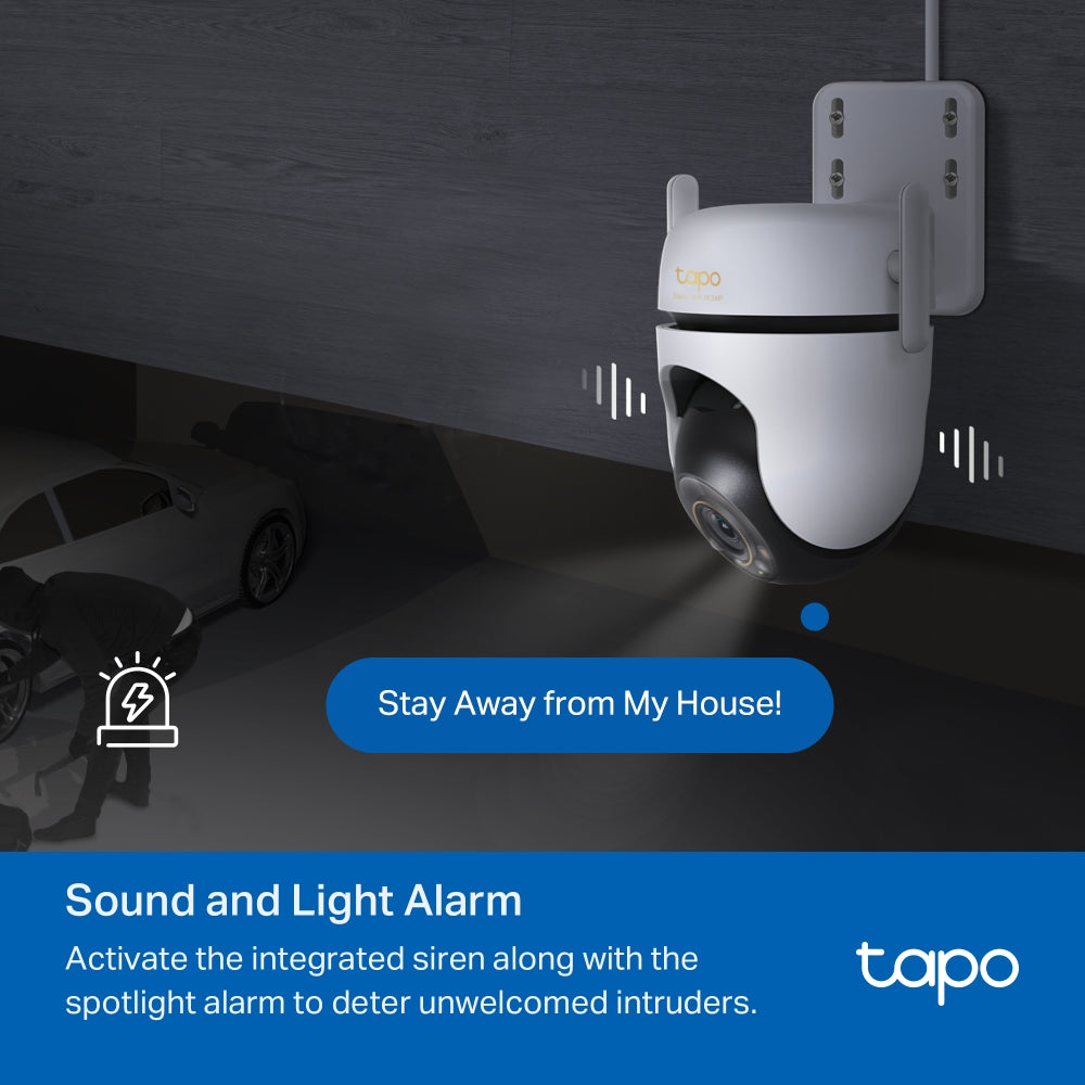 Tapo C530WS Caméra de surveillance Outdoor panoramique et inclinable