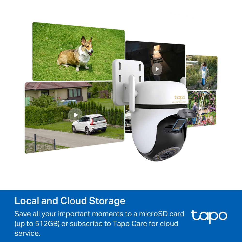 Tapo C530WS Caméra de surveillance Outdoor panoramique et inclinable
