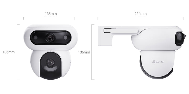 EZVIZ CS-H90 (4MP+4MP) – Caméra Double Zone